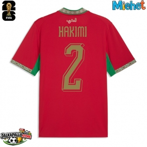 Marokko Achraf Hakimi #2 Kotipaita MM-kisat 2026 Lyhythihainen